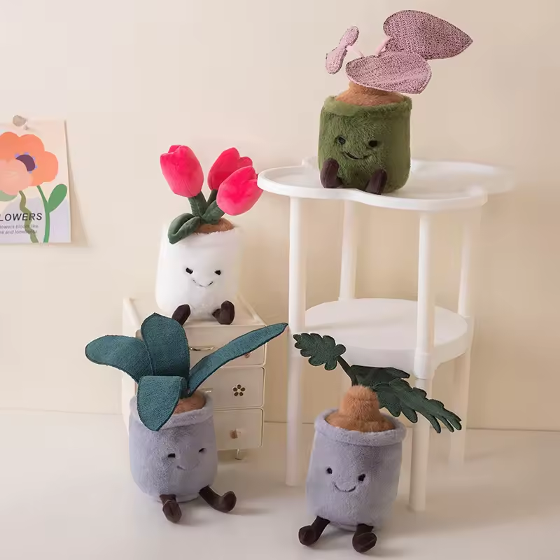 Adorable Plants Set Of Four Plush