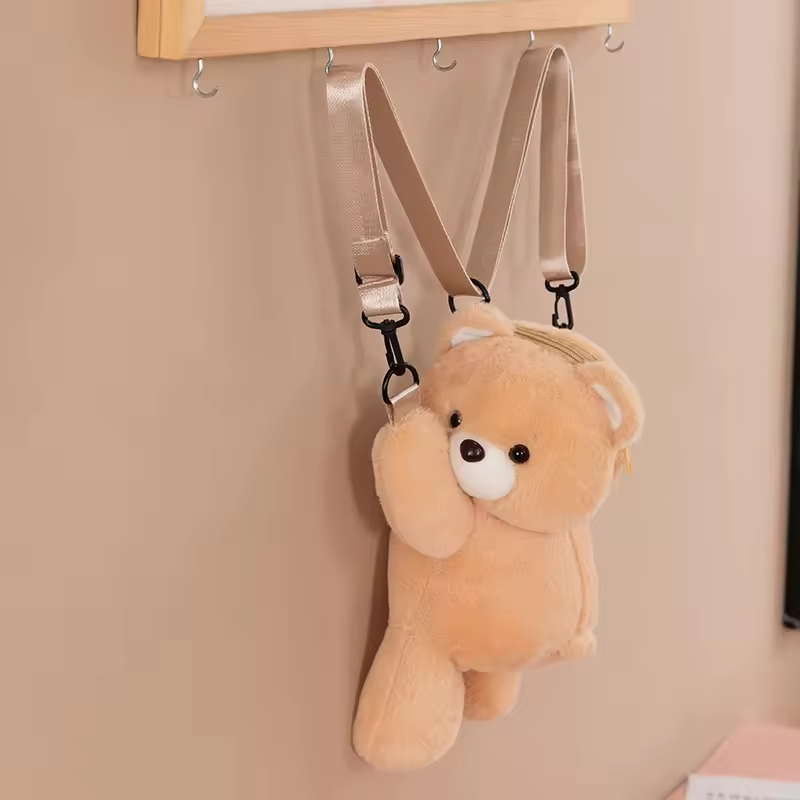 Cute Light Brown Teddy Bear Backpack