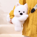 Fluffy White Dog Backpack