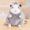 Grey & White Fluffy Guinea Pig Backpack