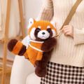 Fluffy Dark Brown Raccoon Backpack