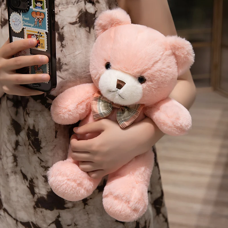 Pink Fluffy Bear Plush Toy