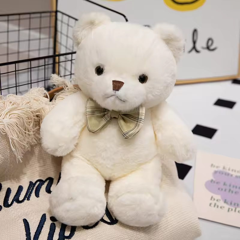 White Fluffy Bear Plush Toy