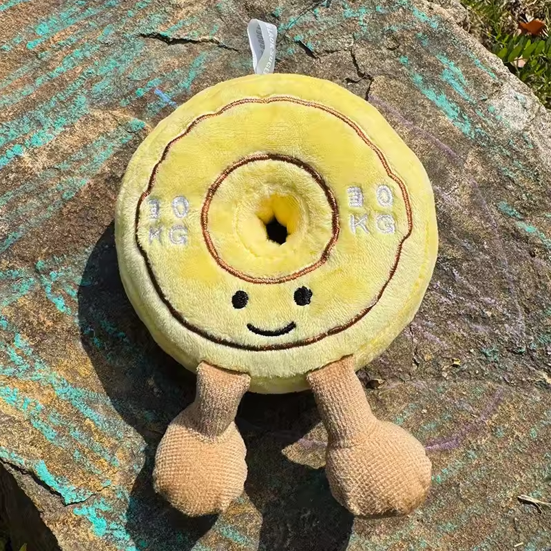 Yellow Gym Plate Disk Plush Toy