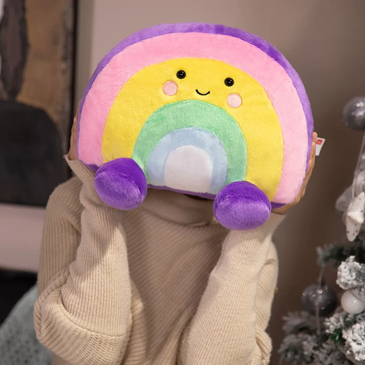 Happy Fluffy Rainbow Plush