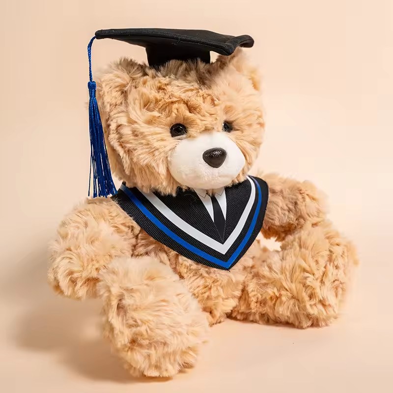 Graduation Fluffy Teddy Bear Plush