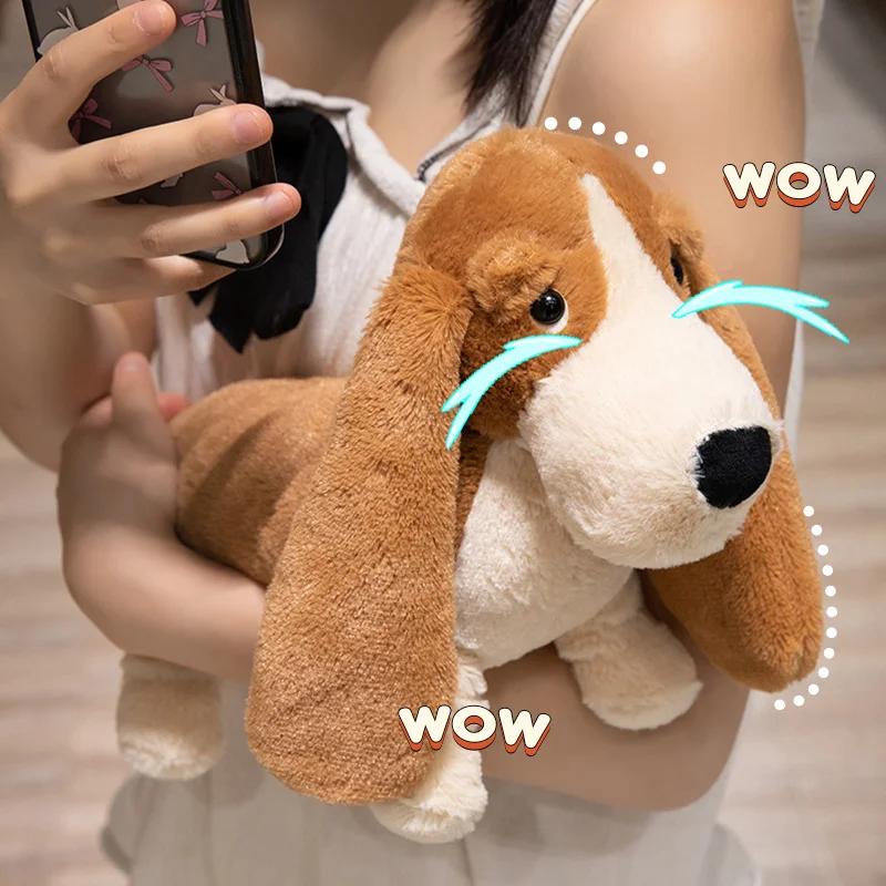Adorable Brown Sausage Doge Plush