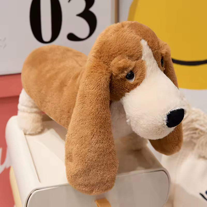 Adorable Brown Sausage Doge Plush