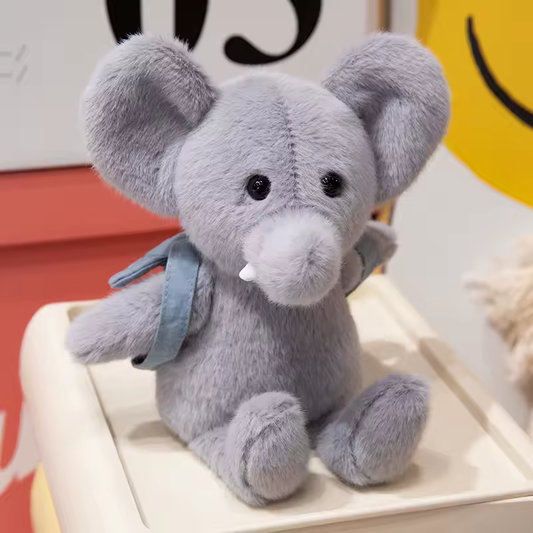 Cute Scholar Elephant Plush