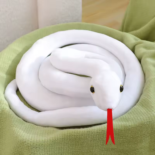 White Corn Snake Plush Toy