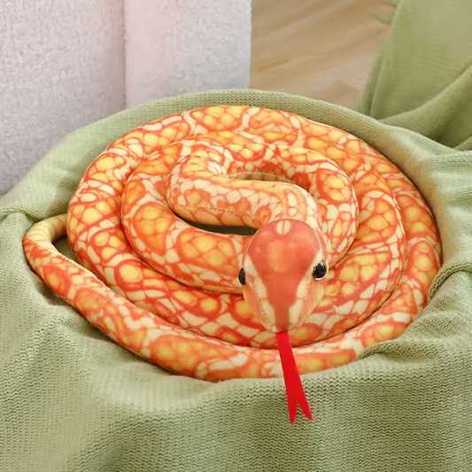 Sun Kissed Orange Python Plush Toy