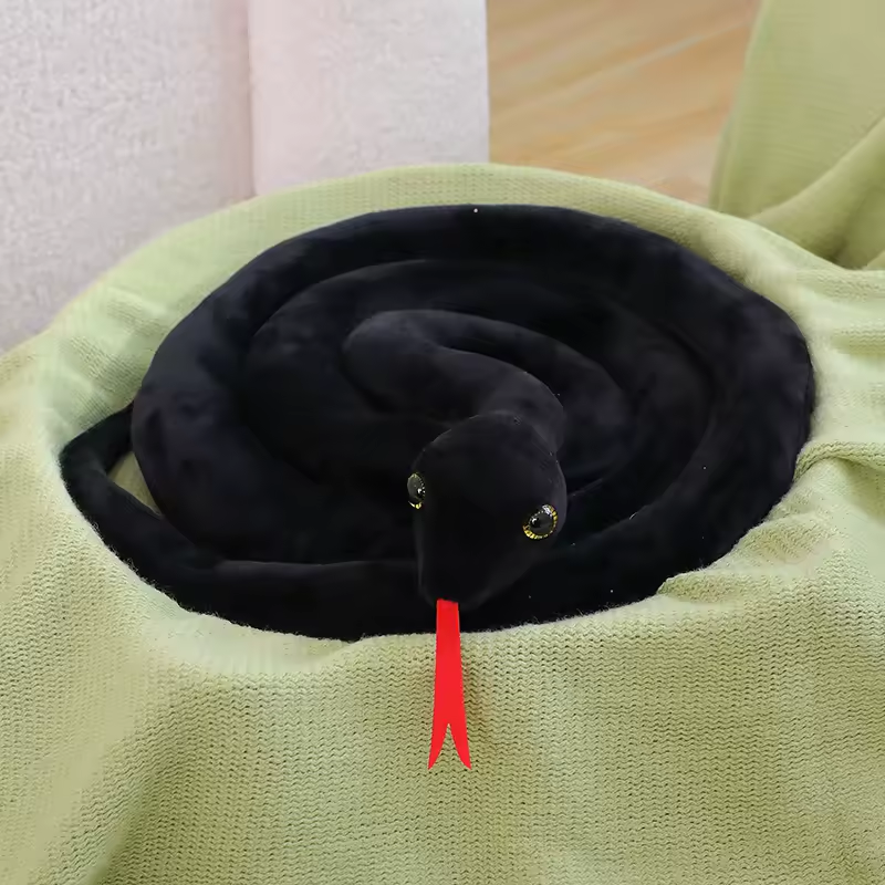 Black Mamba Snake Plush Toy