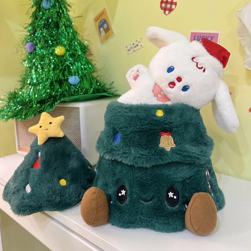 Cute Bunny Stuffed In Christmas Tree Plush