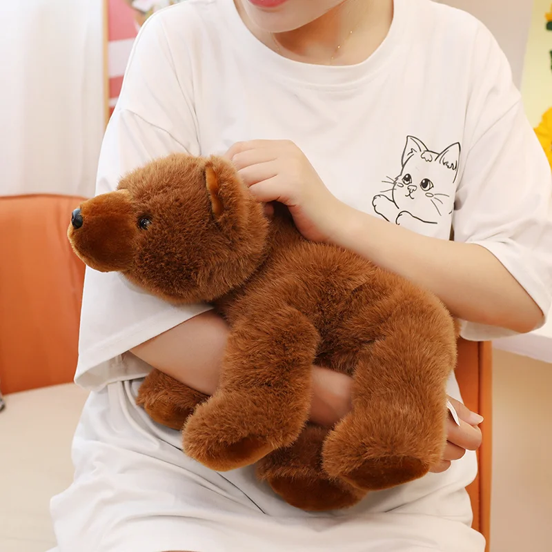 Cute Fluffy Brown Bear Plush Toy