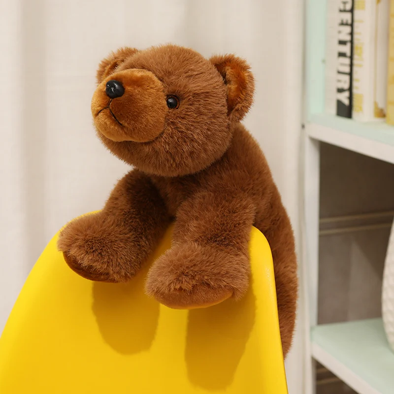 Cute Fluffy Brown Bear Plush Toy