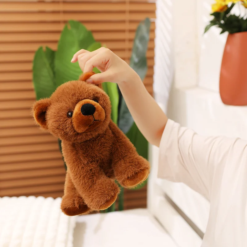 Cute Fluffy Brown Bear Plush Toy