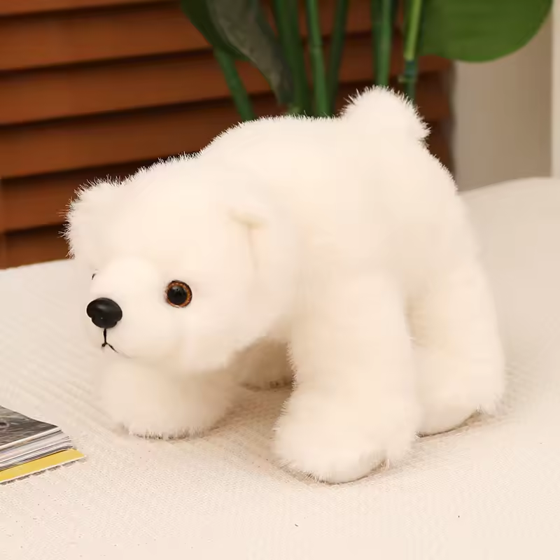 Cute Fluffy Polar Bear Plush Toy