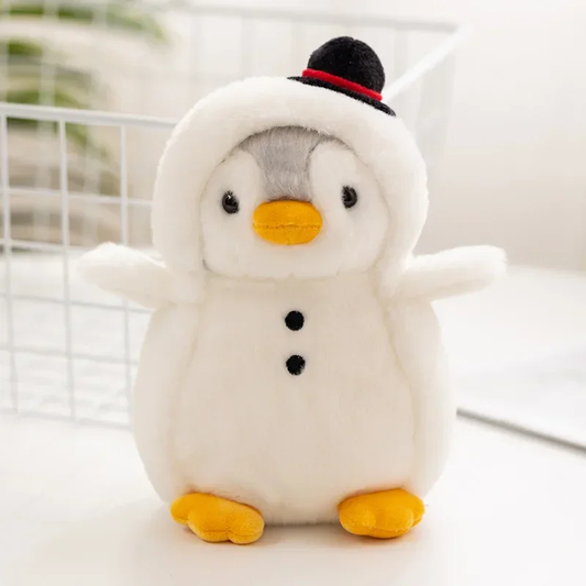 Fluffy Snowman Penguin Plush
