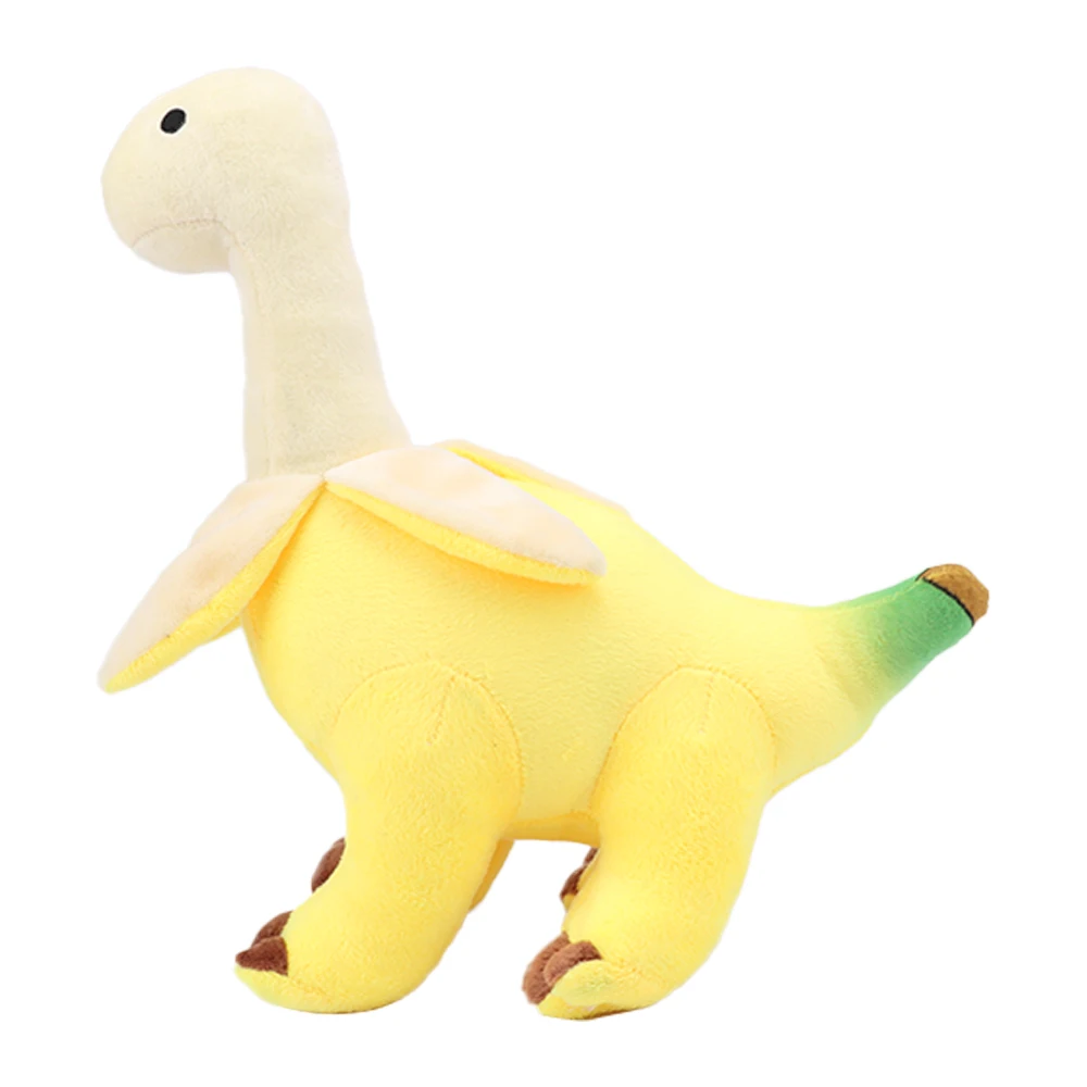 Adorable Peeled Banana Brontosaurus Plush Toy
