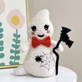 Cute Ghost Red Bow Tie Plush