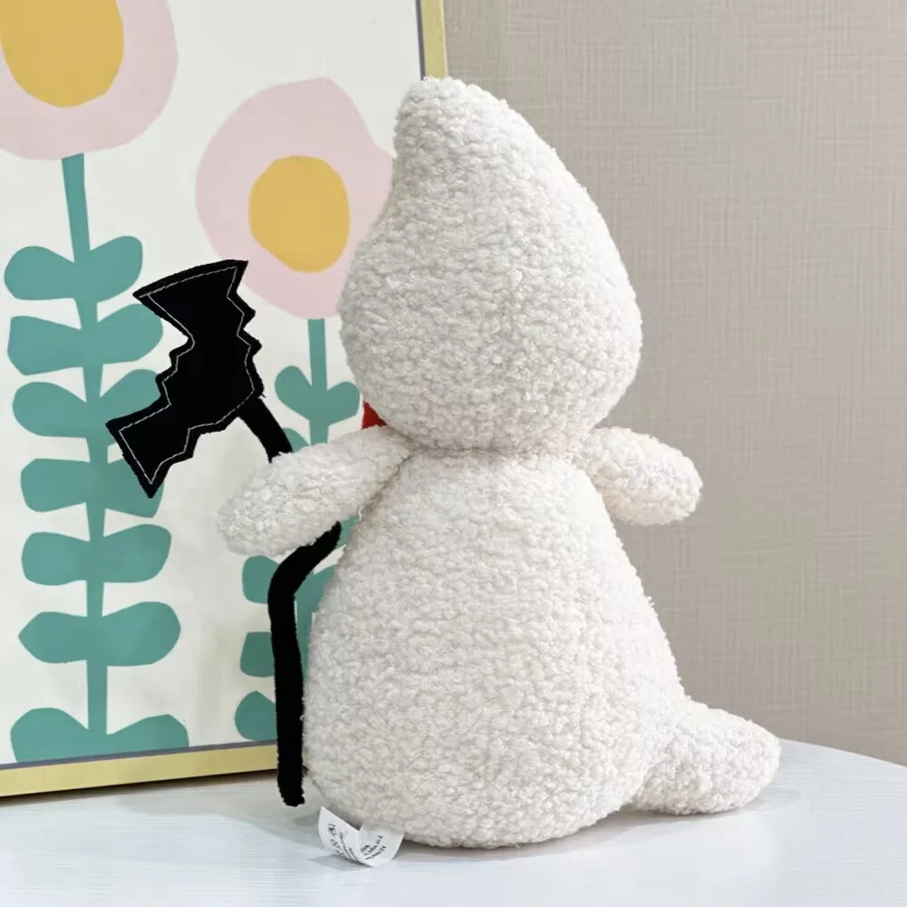 Cute Ghost Red Bow Tie Plush