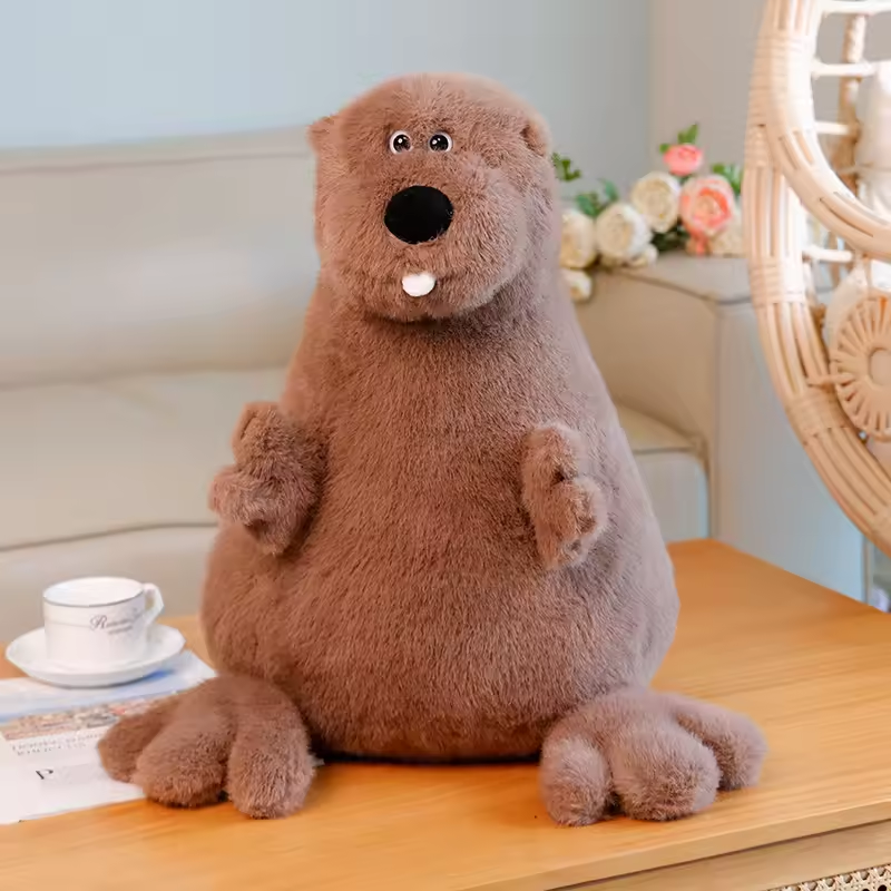 Big Fluffy Marmot Plush