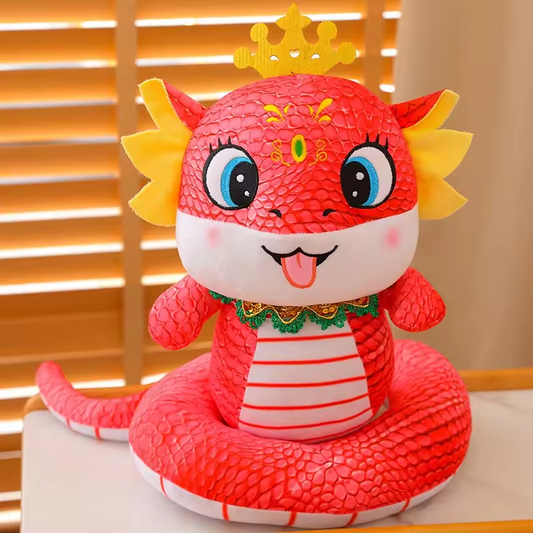 Red Ruby Cute Chinese Dragon Plushie