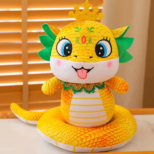 Yellow Cute Chinese Dragon Plushie