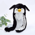 Fluffy Moving Ears Penguin Beanie