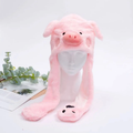 Fluffy Moving Ears Pig Beanie