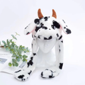 Fluffy Moving Ears Cow Beanie