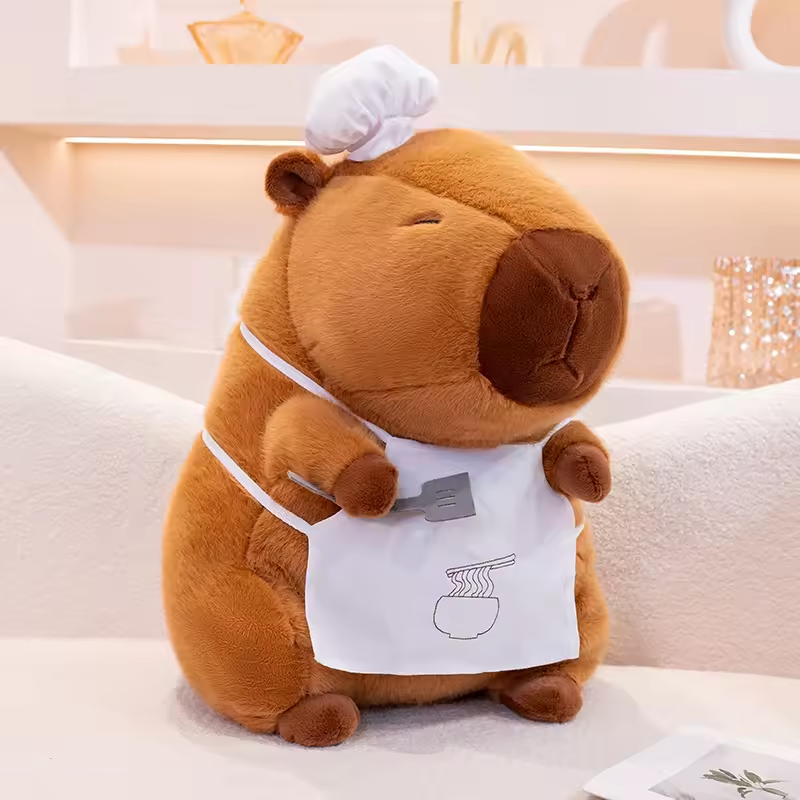 Big Chef Capybara Plush