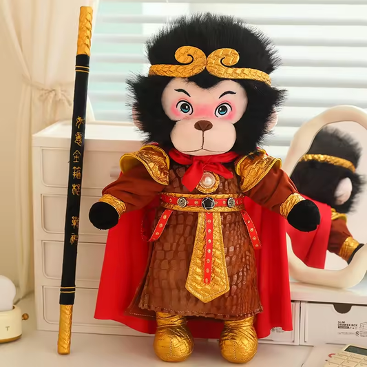 Black Staff Chinese Monkey King Plush