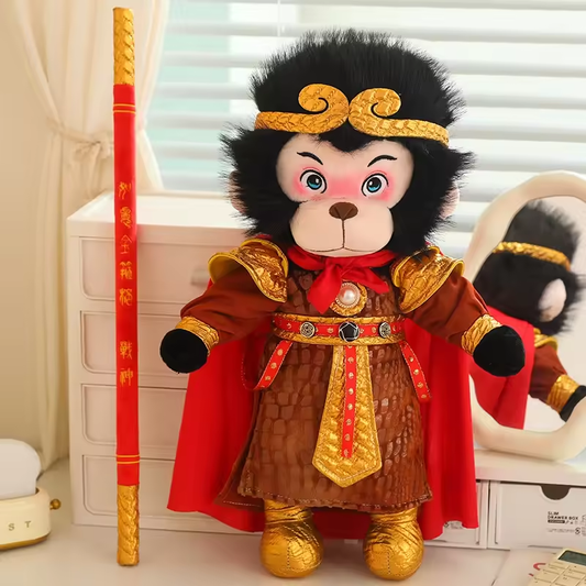 Red Staff Chinese Monkey King Plush