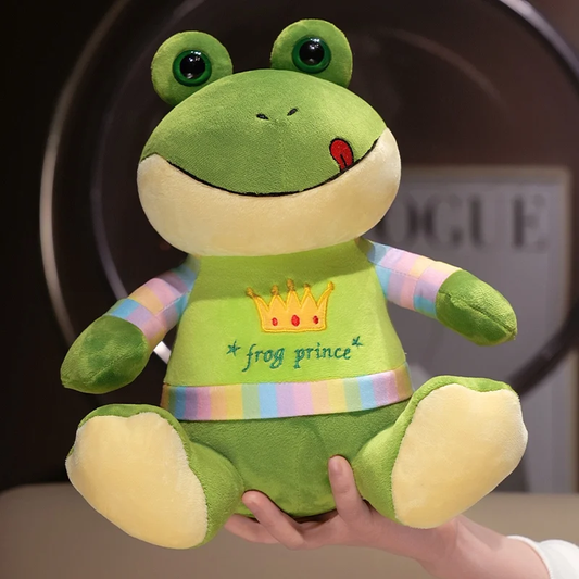 Prince Frog Fluffy Plush
