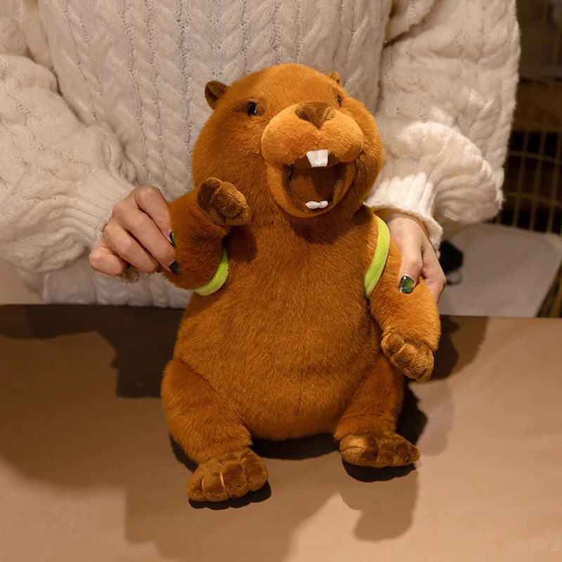 Turtle Back Fluffy Marmot Plush