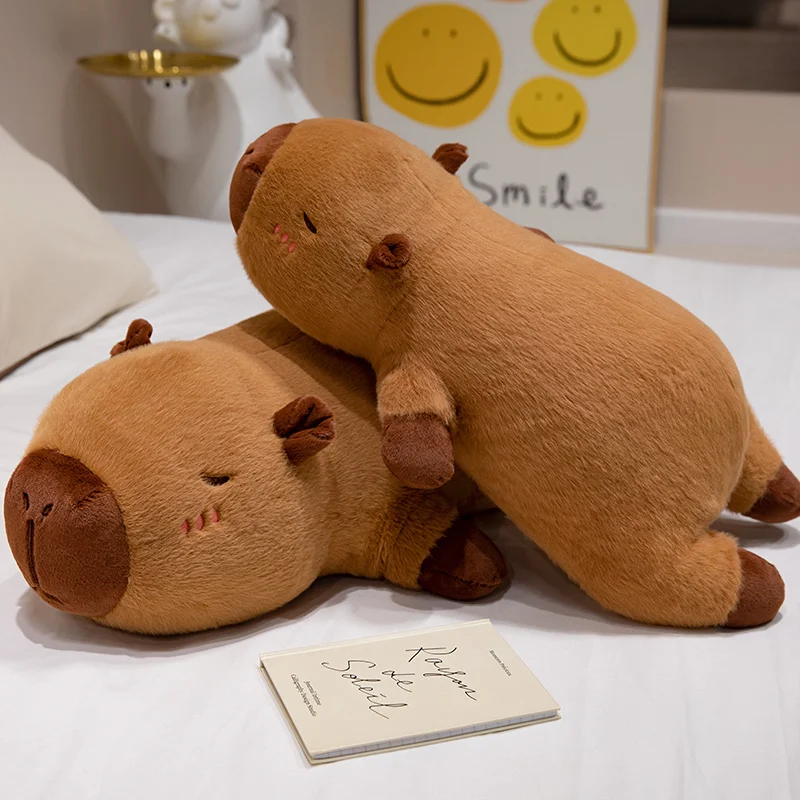 Long Cuddly Capybara Pillow Plush