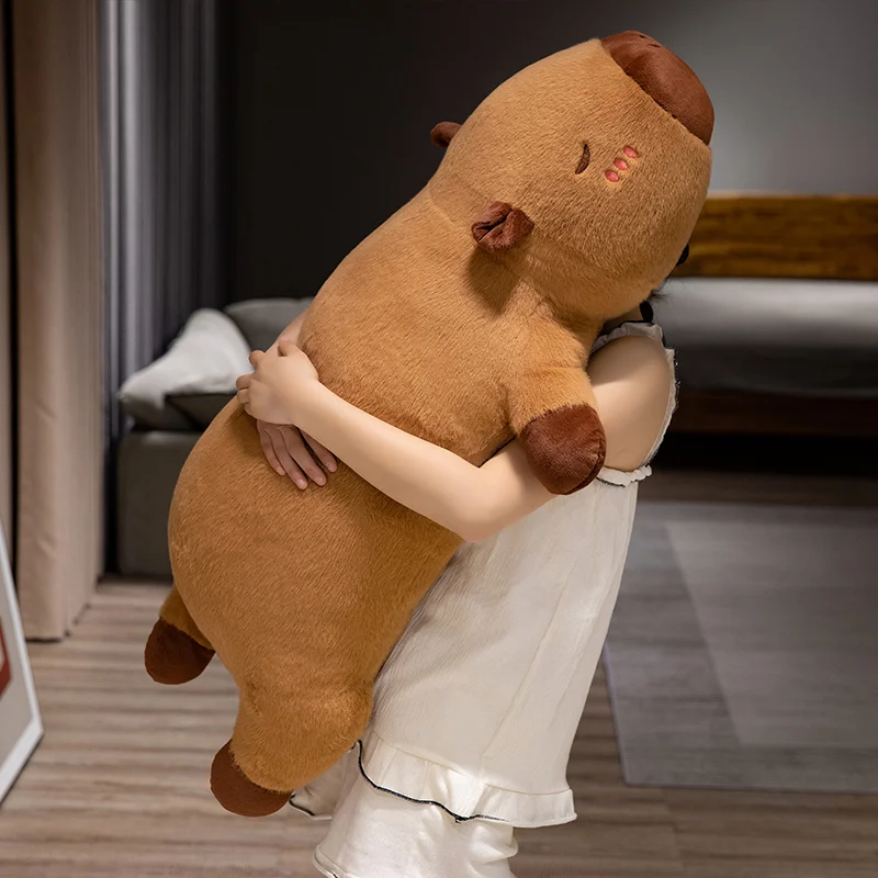 Long Cuddly Capybara Pillow Plush