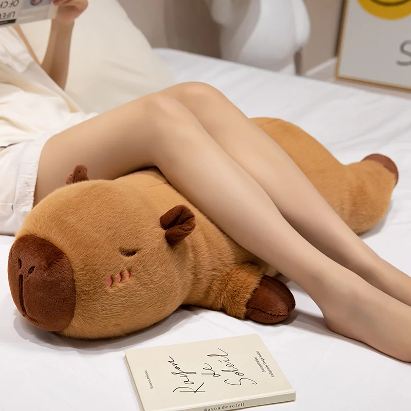 Long Cuddly Capybara Pillow Plush