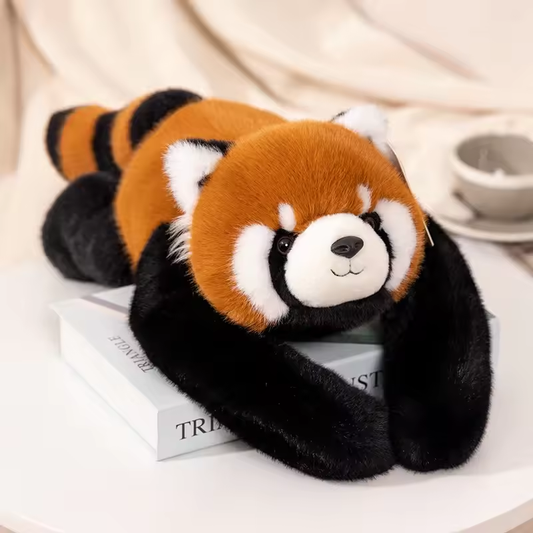 Fluffy Long Weighted Arms Red Panda Plush