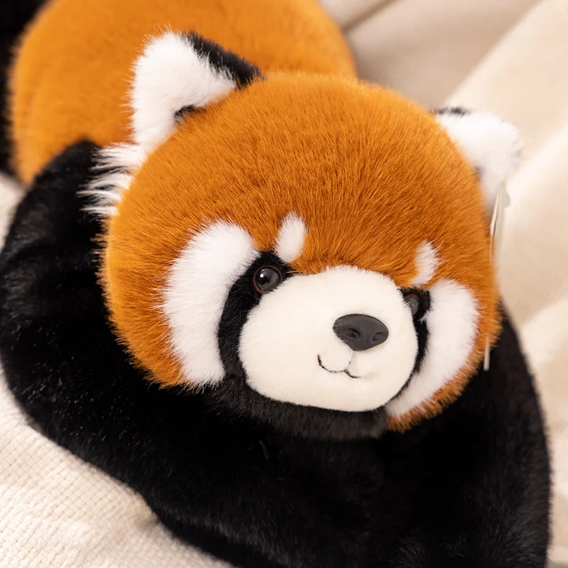 Fluffy Long Weighted Arms Red Panda Plush