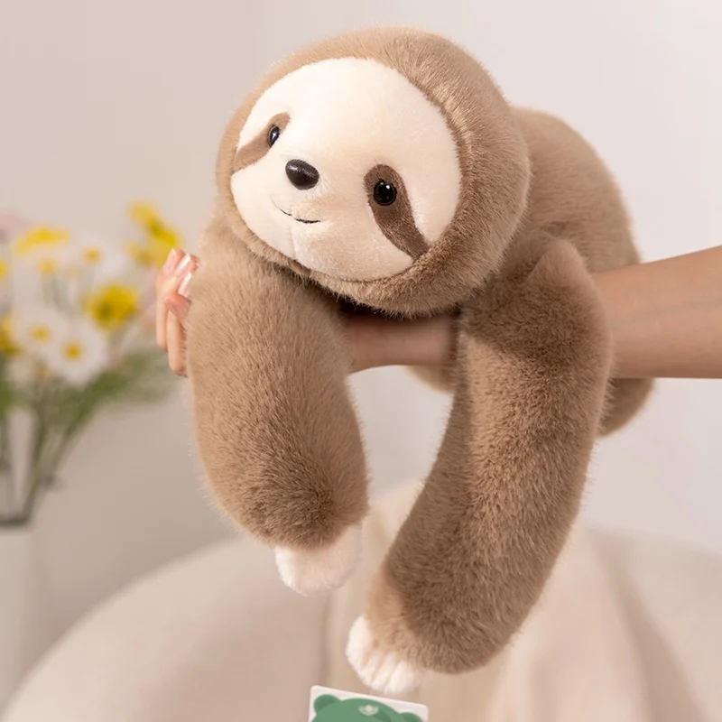 Fluffy Long Weighted Arms Sloth Plush