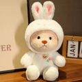White Bunny Teddy Bear Fluffy Plush
