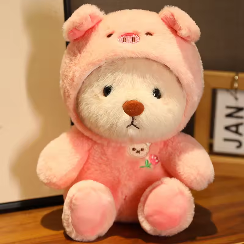Piggy Teddy Bear Fluffy Plush