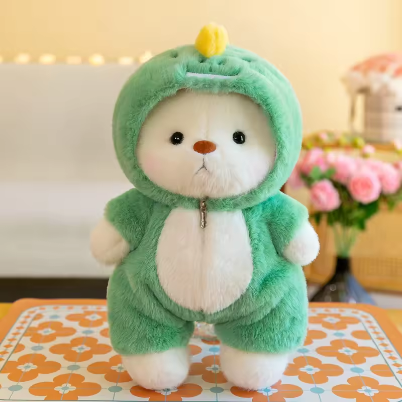 Green Dino Teddy Bear Fluffy Plush