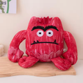 Surprised Kawaii Red Monster Plush