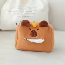 Capybara Fluffy Tissue Box