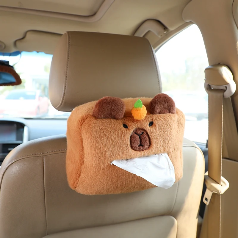 Capybara Fluffy Tissue Box