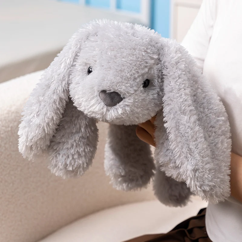 Adorable Grey Rabbit Fluffy Plush