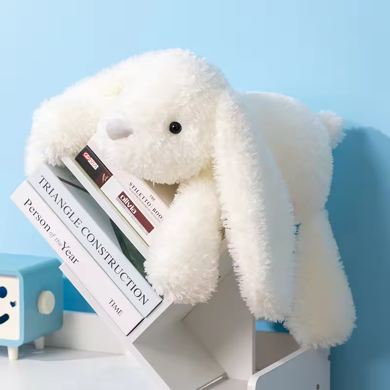Adorable White Rabbit Fluffy Plush